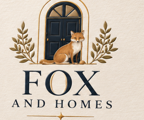 Fox and Homes fox and navy front door logo